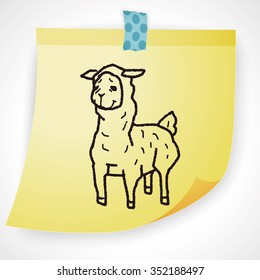 llama doodle
