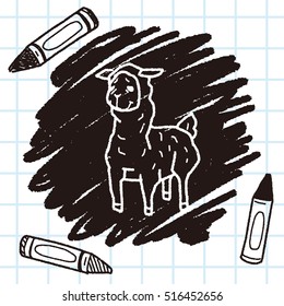 llama doodle