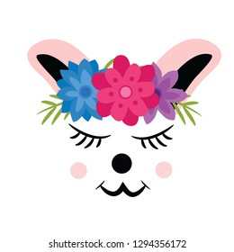 llama face design