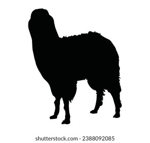 Lamaksymbol Silhouette Vektorgrafik.