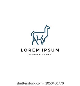 llama Logo Design Template