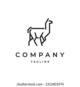 llama Logo design Template