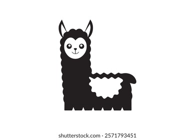 Llama Logo Design Template Vector Illustration