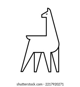 Llama Logo. Icon design. Template elements