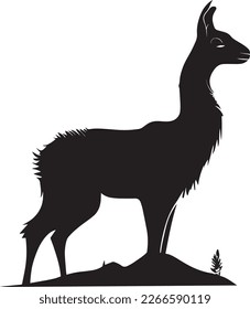 Llama Logo Monochrome Design Style