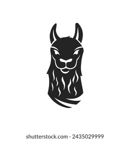 Llama Logo template Isolated. Brand Identity. Icon Abstract Vector graphic