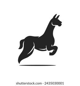 Llama Logo template Isolated. Brand Identity. Icon Abstract Vector graphic