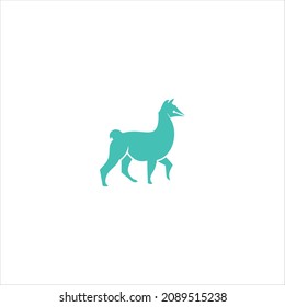 llama logo vector pencil template