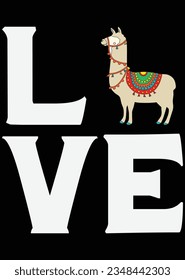 Llama Love eps cut file for cutting machine
