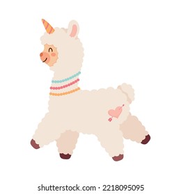 llama perubian with heart tattoo