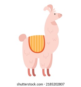 llama perubian pink color character