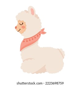 llama perubian with scarff character