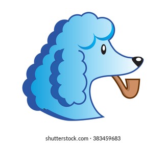 llama poodle dog animal fauna head image icon