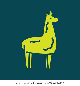 Llama trendy artwork magnificent abstract vector illustration colorful applied design.eps