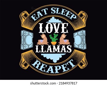 Llama  t-shirt design vector file