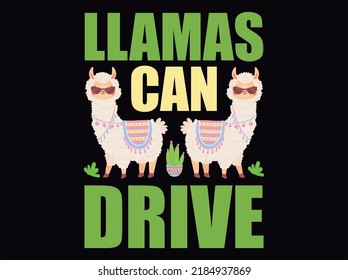 Llama  t-shirt design vector file