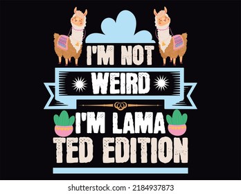 Llama  t-shirt design vector file