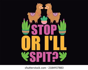 Llama  t-shirt design vector file