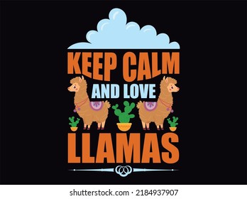 Llama  t-shirt design vector file