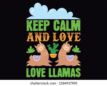 Llama  t-shirt design vector file