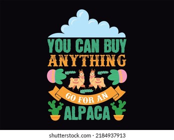 Llama  t-shirt design vector file