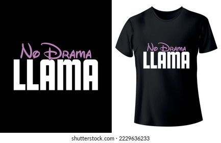 Llama t-shirt, llama t shirt design template