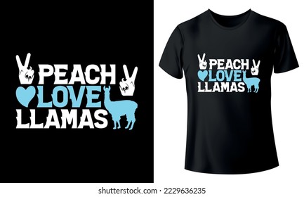 Llama t-shirt, llama t shirt design template