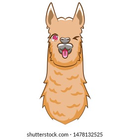 llama vector graphic clipart design
