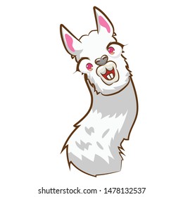 llama vector graphic clipart design