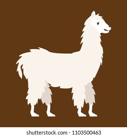 llama vector graphic element design
