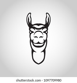 LLAMA vector logo icon illustration