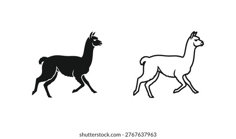 Llama vs Alpaca Unique Camelid Comparisons Guide Vector