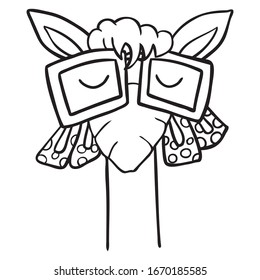 LLama wearing face mask. Vector illustration novel coronavirus. Concept Illustration for pediatrician or pediatric ward hospital.