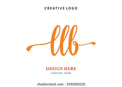 LLB lettering logo is simple, easy to understand and authoritative