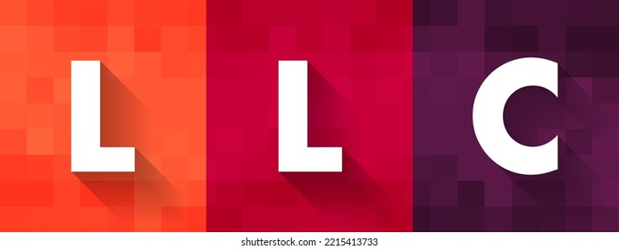 LLC - Limited Liability Company is a business structure that protects its owners from personal responsibility for its debts or liabilities, acronym text concept background
