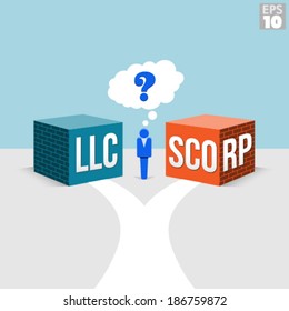 LLC or S-Corporation Options for a Small Business Owner with a road leading to both forms of incorporation.