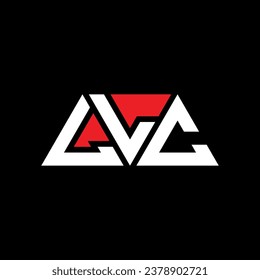 Logo-Design des LLC-Dreiecks mit Dreiecksform. LLC Dreieck Logo Design Monogramm. LLC Dreieck Vektorlogo Vorlage mit roter Farbe. LLC dreieckiges Logo Einfach, elegant und luxuriös.