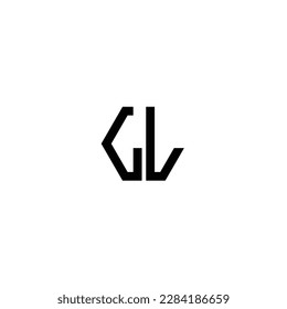 LLetter  simple monogram logo design vector