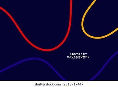 patrón de curvado de línea tricolor tecnología ondulada fondo de ciencia para la plantilla de sitio web de publicidad plantilla de sitio web,diseño de etiqueta de portada vector