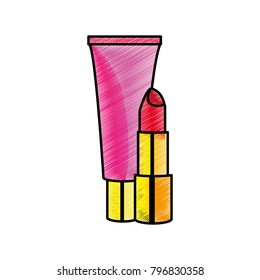 Llipstick and cream design