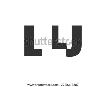 LLJ logo design. Initial letter L L J bold font style for tech startups, consulting, corporate branding. Creative company name, headlines typography identity, trendy logotype. Vector illustration.