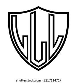 LLL pantalla de tres letras diseño de logotipo icónico plantilla vectorial, monograma, abstracto, marca de palabras, marca de letras, negocios, tipografía, plano, minimalista, marca, logotipo de letras iniciales, símbolo, geométrico, aislado,
