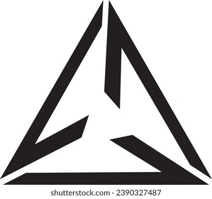 LLL Triangle icon design, vector file logo, 