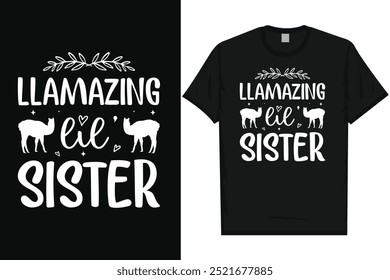 Lllama drama llama cool llama llamas animal typography graphics tshirt design