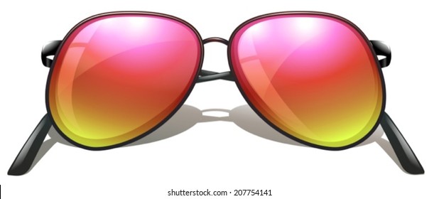 lustración de una lente de ojos sobre un fondo blanco
