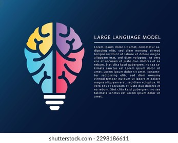 LLM Large Language Models concept. Innovative new AI technology