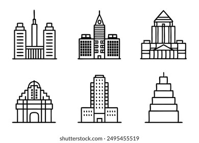 Lloyds Building line art illustration representing a significant London architectural marvel