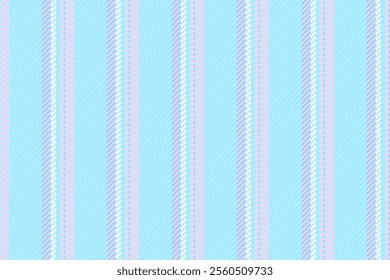 Lluffy vertical stripe seamless, delicate vector fabric textile. Bivid pattern lines background texture in light and cyan colors palette.