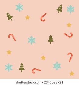 llustration of Christmas pattern,seamless Christmas pattern.