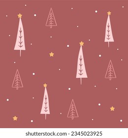 llustration of Christmas pattern,seamless Christmas pattern.
